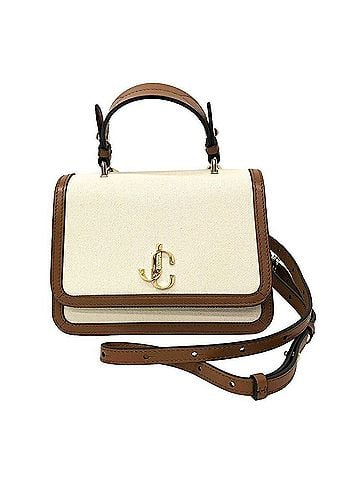 Jimmy Choo JIMMY CHOO Jimmy Choo Shoulder Bag 2-Way Handbag JC TOP HANDLE/S J000165996001 Canvas/Leather OCLE 249 ECRU/TAN Women's (view 1)