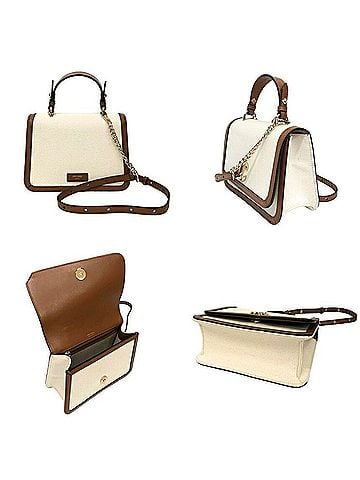 Jimmy Choo JIMMY CHOO Jimmy Choo Shoulder Bag 2-Way Handbag JC TOP HANDLE/S J000165996001 Canvas/Leather OCLE 249 ECRU/TAN Women's (view 2)
