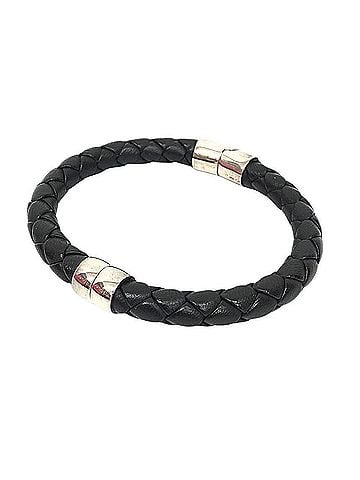 Bottega Veneta Bottega Veneta Intrecciato Bracelet Leather x AG925 Dark Brown (view 1)