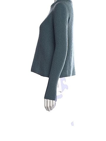 Jenni Kayne Teal Ribbed Crewneck Sweater Sweater Vest (view 2)