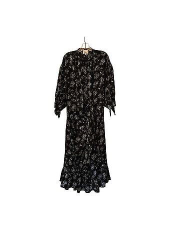 Cinq à Sept Halette Floral Tie-Waist Ruffle Dress Casual Dress (view 1)