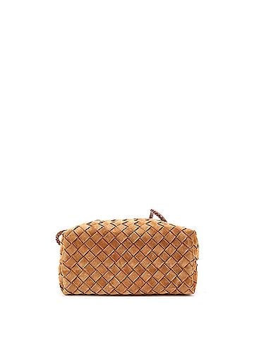 Bottega Veneta Andiamo Top Handle Bag Intrecciato Suede Small (view 2)