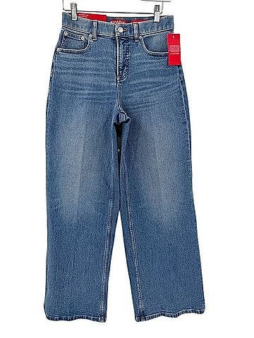SPANX Authentic Stretch High Rise Wide Leg Jeans Jeans (view 2)