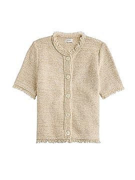 J.Crew Short Sleeve Fringe Lady Cardigan Sweater Cardigan (view 1)