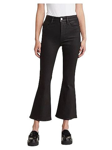 FRAME Denim Le Crop Flare Jeans (view 1)