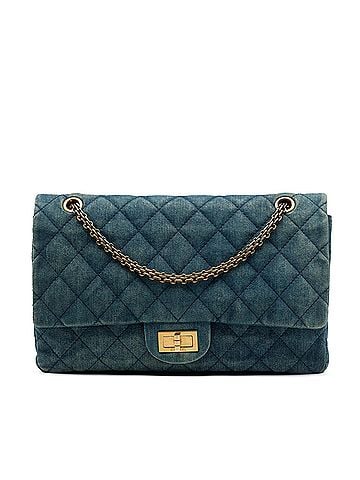 Chanel Quilted Denim Reissue 2.55 Double Flap 227 (view 1)