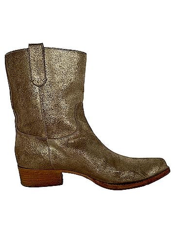 Jimmy Choo Jimmy Choo Cowboy Ankle Boots in Metallic Gold Leather (view 1)