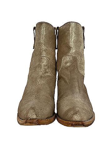 Jimmy Choo Jimmy Choo Cowboy Ankle Boots in Metallic Gold Leather (view 2)