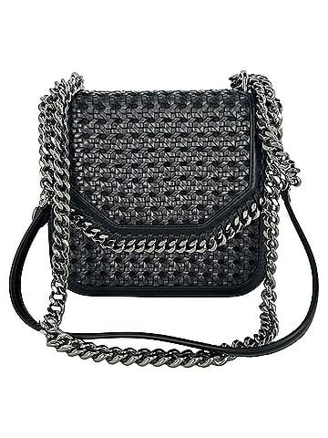 Stella McCartney Stella Mccartney Small Falabella Box Shoulder Bag in Black Faux Leather (view 1)