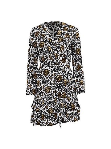 Sandro Sandro Dami Short Printed Dress in Multicolor Viscose (view 1)