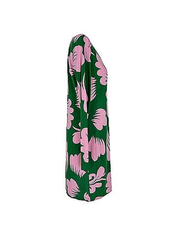 Diane von Furstenberg Diane Von Furstenberg Floral-Print Mini Dress in Multicolor Silk (view 2)