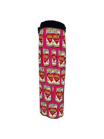 Dolce & Gabbana Dolce &amp; Gabbana Amore-Print Midi Skirt in Multicolor Silk (view 2)