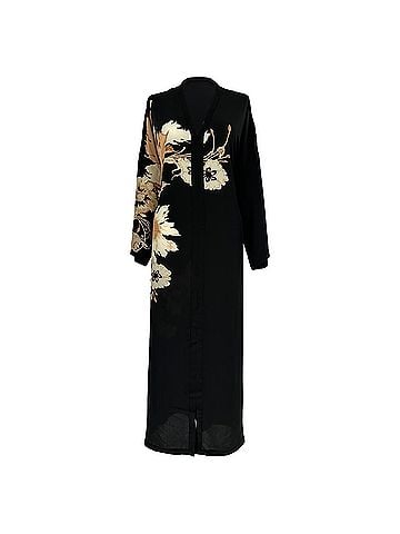 ETRO Etro Floral-Print Midi Dress in Black Silk (view 1)
