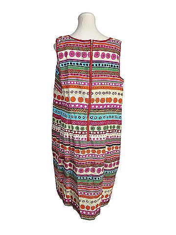 Talbots Multicolored Stripes Casual Dress (view 2)