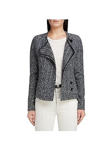 Isabel Marant Alpaca Wool Moto Jacket Jacket (view 1)