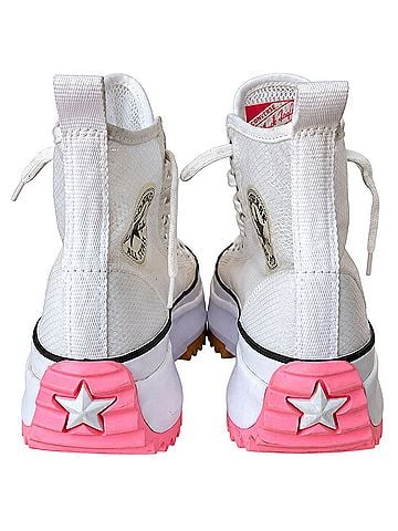 Converse Run Star Hike White Mesh Platform Sneakers (view 2)