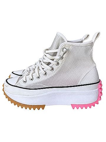 Converse Run Star Hike White Mesh Platform Sneakers (view 1)