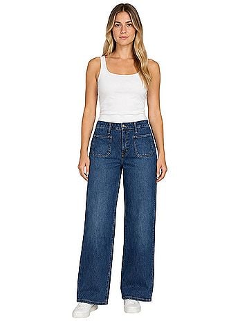 J.Crew Curvy Full-Length Slim Wide-Leg Jeans (view 1)