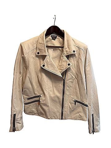 City Chic Faux Leather Jacket (view 1)