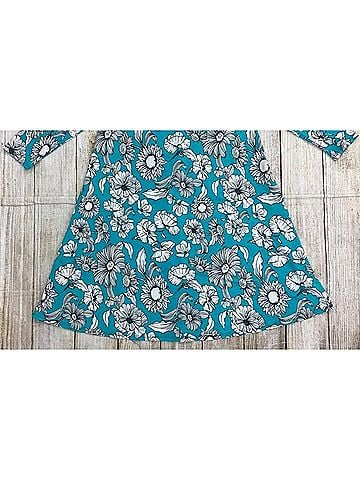 Honeyme Mint Floral Dress in Mint (view 2)