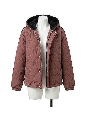 White Birch Women's Quilted Puffer Jacket in Brown (view 1)