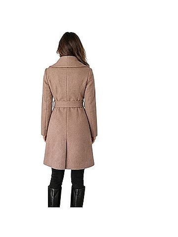 Cole Haan Signature Wool Blend Wrap Coat Coat (view 2)