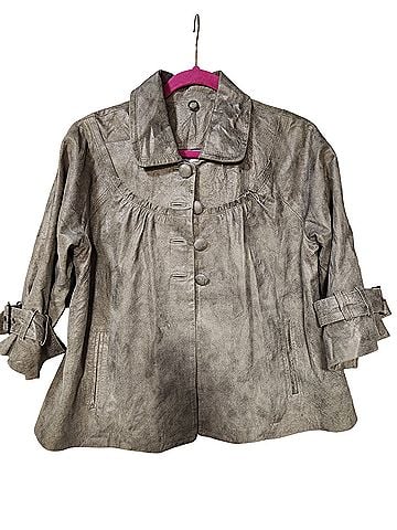 One Girl Who Swing Babydoll Leather Jacket (view 1)