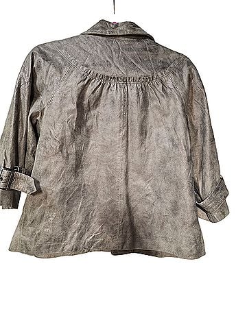 One Girl Who Swing Babydoll Leather Jacket (view 2)