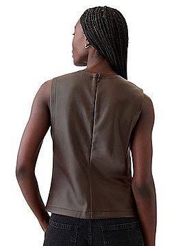 Gap Vegan Leather Shell Tank Tank Top (view 2)