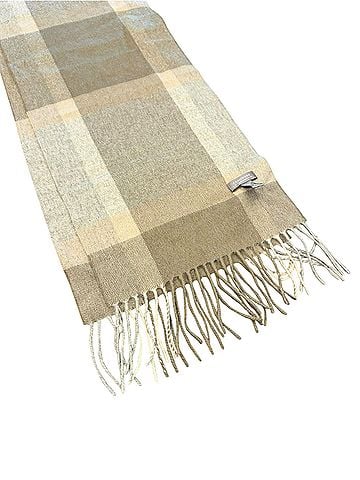 Charter Club Cashmere Collection Neutral Plaid Fringe Scarf (view 2)