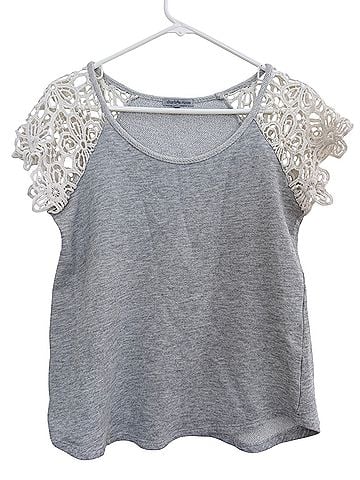 Charlotte Russe Short Sleeve Blouse (view 1)