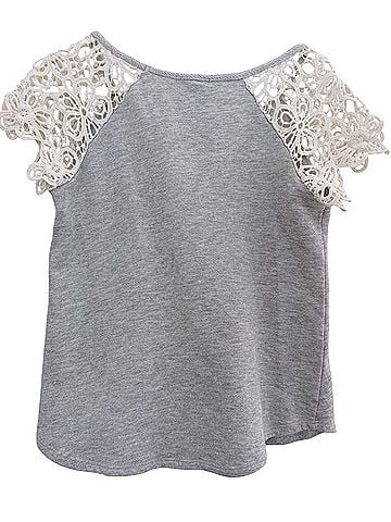 Charlotte Russe Short Sleeve Blouse (view 2)