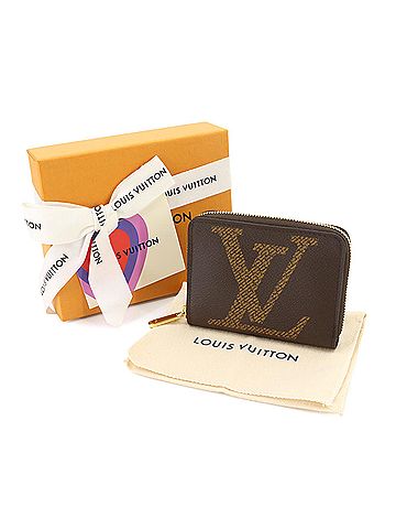 Louis Vuitton Louis Vuitton Monogram Giant Zippy Coin Purse, Brown, M69354 RFID (view 2)