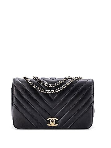 Chanel Statement Flap Bag Chevron Calfskin Mini (view 1)