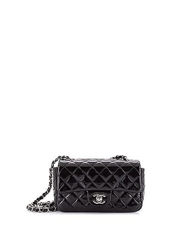 Chanel Classic Single Flap Bag Quilted Patent Mini (view 1)