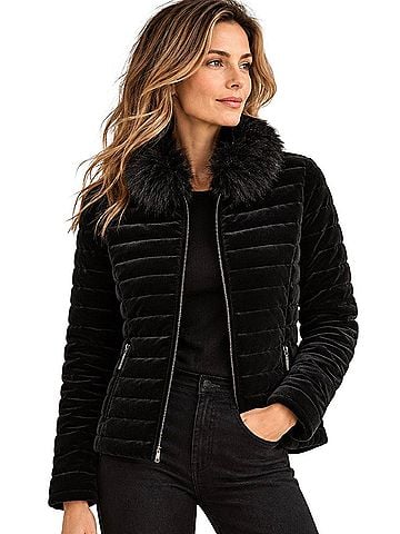 Joseph Ribkoff Faux Fur Jacket (view 1)