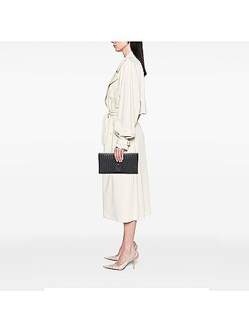 Bottega Veneta Nappa Intrecciato Turn Lock Clutch (view 2)