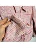 CAbi Checkered-gingham Pink Jacket Size L - photo 4