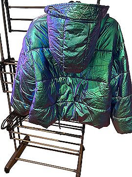 Shein hooded puffer Jacket (view 2)