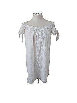 Miley + Molly White Eyelet Off The Shoulder Mini Dress Casual Dress (view 1)