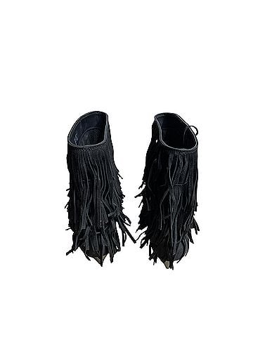 Michael Kors Jayla Suede Ankle Fringe Boots (view 2)