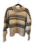 Rag & Bone 100% Wool Fair Isle Black Ivory Pullover Sweater Size L - photo 1
