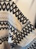 Rag & Bone 100% Wool Fair Isle Black Ivory Pullover Sweater Size L - photo 6