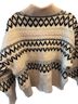 Rag & Bone 100% Wool Fair Isle Black Ivory Pullover Sweater Size L - photo 2
