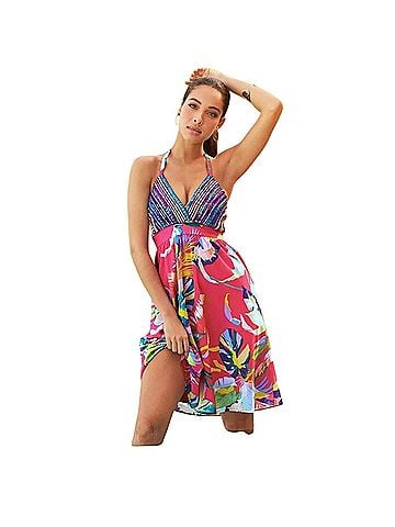 Boston Proper Tropical Forest Casual Dress (view 2)
