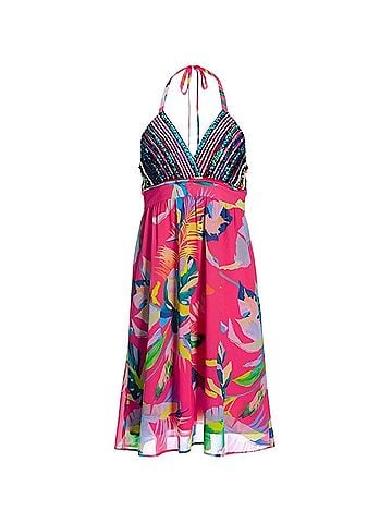 Boston Proper Tropical Forest Casual Dress (view 1)