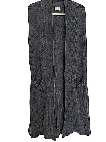 Wilfred Open-Front Long Knit Vest Cardigan (view 1)