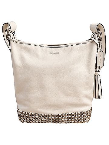 Coach Coach Legacy Leather Silver Studded Duffel Leather Hobo (view 1)