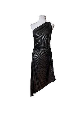 Express One Shoulder Pleated Faux Leather Dress Cocktail Dress (view 1)