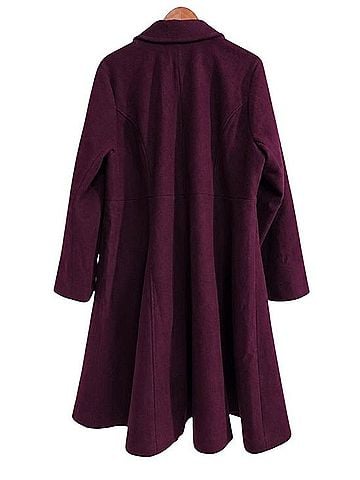 Torrid Softest Coat Zip Front Military Fit &amp; Flare Coat Coat (view 2)